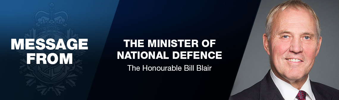 Message from the Minister of National Defence 